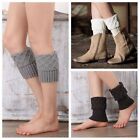 Winter Crochet Short Warm Ankle Warmer Leg Warmers Knitted Socks Boot Socks