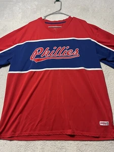 Stitches Athletic Gear Men's Red Phillies Baseball Jersey Shirt Size XXL. - Picture 1 of 16