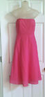 J. Crew Strapless Dress 2 Crinkle Cotton Lined Pink