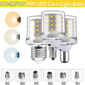 9w Led Corn Light Bulb E27 E14 B22 E26 110v E12 Warm White Flicker-free Lighting - Picture 1 of 15