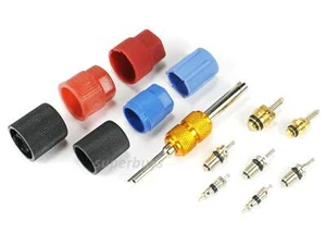 14pcs AC System Cap Schrader Valve Core Remove Air Conditioner Installation Tool - Picture 1 of 8