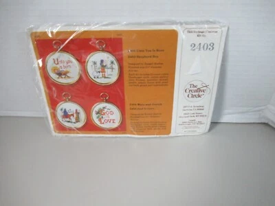 The Creative Circle CROSS  Kit  " Unto You Is Born"   #2403  SHEPARD BOY    NIP - Image 1 of 4