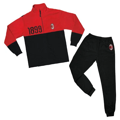 HERMET Tuta Nightwear Ragazzo MILAN Prodotto Ufficiale Pile - Art.1030