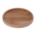 Round Bamboo Saucer Plant Tray Mini Plant Flower Stand Favor Succulent