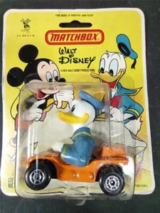 Matchbox Lesney Walt Disney W-2 DONALD DUCK Beach Buggy Como Nuevo en Tarjeta - Imagen 1 de 8