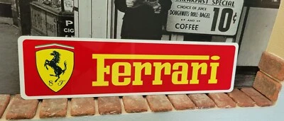 Ferrari logo aluminum sign  6" x 24" — 第 1/3 张图片