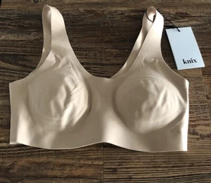 KNIX Wireless Padded Pullover Bra Color Nude 2 XXS NWT - Picture 1 of 14