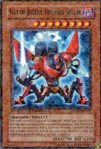 Ally of Justice Thunder Armor - DT02-EN027 - Rare - Duel Terminal x3 - Near Mint - Picture 1 of 1