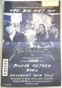 Metallica 2003 Big Day Out Ticket Milton Keynes Bowl - Bild 1 von 1