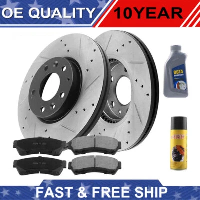 Front Brake Rotors Brake Pads for Mazda 6 2006 2007 2008 -2013 No speed model - Image 1 of 4