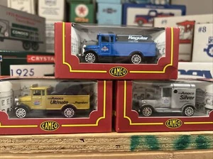 1993 Cameo From Corgi The Village Collection Model T Ford Amoco Silver Truck X3 - Picture 1 of 6