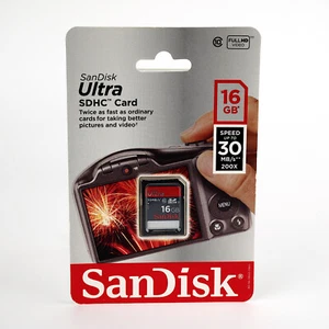 SanDisk Ultra 16GB SDHC Memory Card Class 10 Sealed 2013 Retail Pack Unopened - Photo 1 sur 4