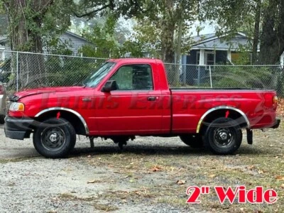 Para:98-2010 Mazda B 2x2 camioneta pickup N/Flare acero inoxidable guardabarros moldura 4 piezas 2" Foto 1 de 2