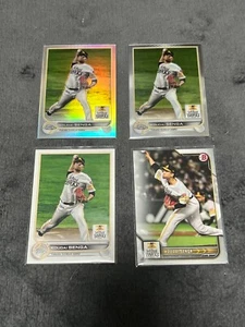 Kodai Senga topps cromo NPB 2022 juego de 4 tarjetas reflactor, cromo, papel, arquero - Imagen 1 de 1