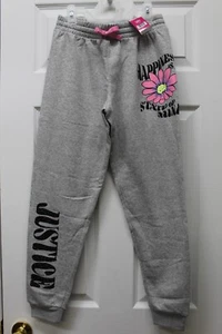 Justice Girls EDF Fleece Jogger-Cloud Heather-Large(12/14)-457837-NWT - Picture 1 of 3