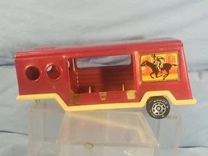 Vtg 1980 BUDDY L Pressed Steel Brute Horse Trailer No Cab 1:43 Missing Side Door - Picture 1 of 6