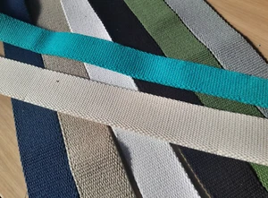 Canvas 100% Cotton Wide WW2 Bag Strap Heavy Duty 3.5mm Thick- 25mm- 50mmWide - Picture 1 of 12