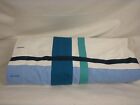Company Store Ribbon Square Colorful Cotton Shower Curtain Blue NWD 6111S VH93