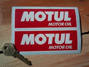 MOTUL Motor Oil Race & Rally ENDURANCE STICKERS 5" Pair Bike HONDA KAWASAKI Car - Picture 1 of 1