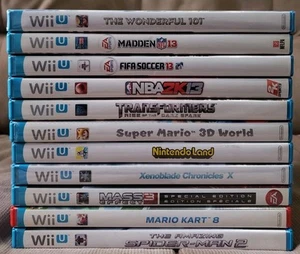 Nintendo Wii U Game Lot Bundle - 11 Games - Picture 1 of 8