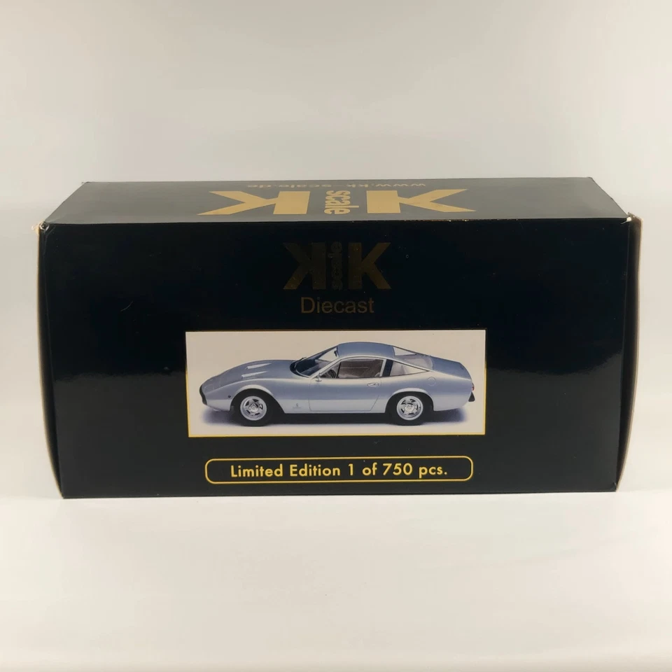 KK масштаб 1971 Ferrari 365 GTC4 металлический серебро масштаб 1/18 редкая - Изображение 1 из 4