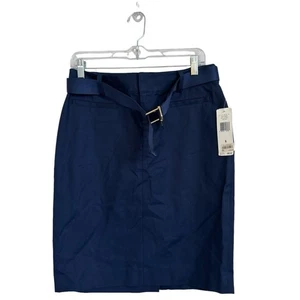 Lauren Ralph Lauren Navy Pencil Skirt Size 6 Casual Neutral preppy - Picture 1 of 6