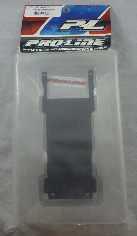 Pro-Line Black Upgraded Front Skid Plate fits1/10 Traxxas Slash 2wd PRO6061-01 - Image 1 of 1