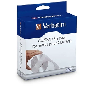 Verbatim Hülle für CD/DVD Klar/Weiß Papier 100/Packung (49976) 2191478 - Bild 1 von 2