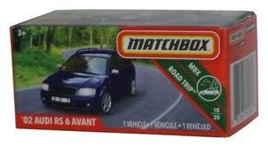 Matchbox '02 Audi Rs 6 Avant (2018) MBX Strada Trip Blu Toy Auto Potenza Prese - Foto 1 di 1