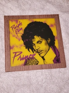 Espejo Banda Carnaval Vintage Años 80 Prince Purple Rain 12x12 RARO - Imagen 1 de 3