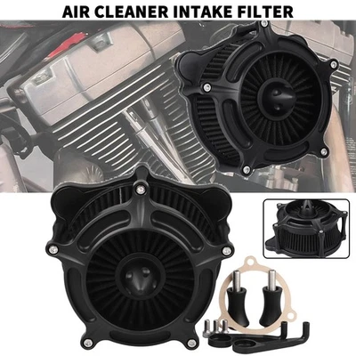Filtro de admisión de filtro de aire negro para Harley Touring Street Glide Softail 16-2017 Foto 1 de 4