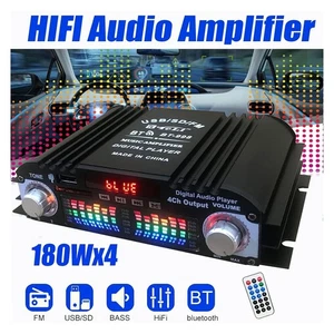 1600W Bluetooth Mini Verstärker HiFi Power Audio Stereo Bass Auto AMP USB MP3 DE - Bild 1 von 15