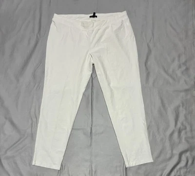 Eileen Fisher Pants Womens XL White Pull On Stretch Ankle Leggings Made in USA - Image 1 of 4
