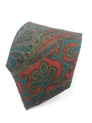 Corbata Preswick & Moore Ancient Madder Paisley 100 % seda para hombre - 57 1/2" x 3 7/8" Foto 1 de 4