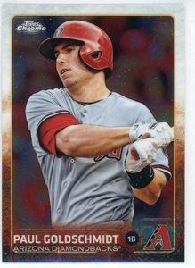 2015 Topps Chrome #106 Paul Goldschmidt Arizona Cardinals 2 Card Lot!! - Picture 1 of 2