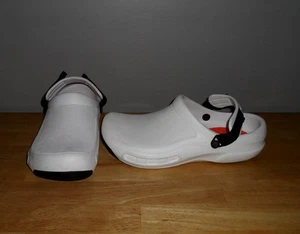 Crocs White Bistro Pro LiteRide Arbeits-Clog Herren Größe 12 Clogs Schuhe - Bild 1 von 8