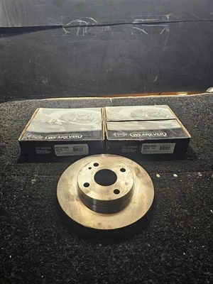 (数量 2) 适用于 Mercury Tracer 福特 Escort 1991 - 1998 前盘式制动转子 YH141634 — 第 1/4 张图片