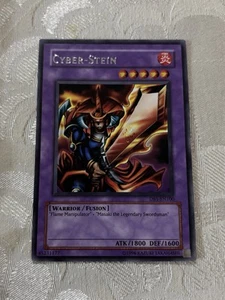 Yu-Gi-Oh! DB1-EN100 Flame Swordsman/Cyber-Stein Wrong Name Misprint NM - Picture 1 of 19