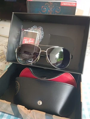 Ray Ban RB 3386 003/8g 63/13 Schwarz Silber  Gutem Zustand - Bild 1 von 4