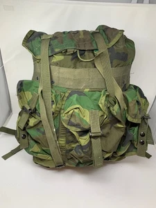 US Army Field Pack Combat Nylon LC-1 Medium Alice Rucksack Woodland Camo - Bild 1 von 5