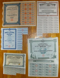 5 verschiedene Auslandsanleihen und Aktienzertifikate.  (16R) - Bild 1 von 3