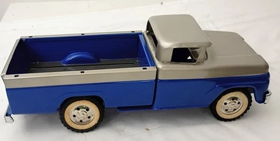 Camioneta pickup Ford vintage Tonka Toys 1962-64 azul y plata repintada personalizada ¡limpia! Foto 1 de 4