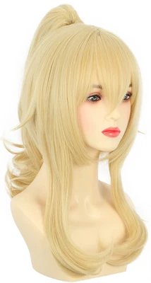Karlery Women Blonde Ponytail Princess Pigtail Wig Halloween Costume Anime Cospl - Image 1 of 4