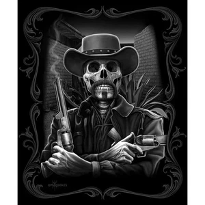 8lb Heavyweight Soft Queen Blanket, Officially Licensed, Peacekeeper Skeleton - Picture 1 of 3