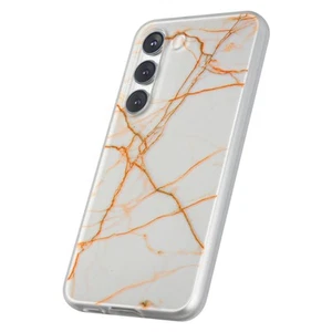 Custodia per Samsung Galaxy S (S25,S24,S23,S22,S21,S20,S10), stampa marmo rosa - Foto 1 di 8