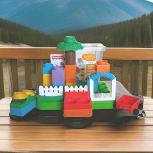 Fisher Price Little People Build N' Fun Playground 2011 With Storage Container  - Picture 1 of 3
