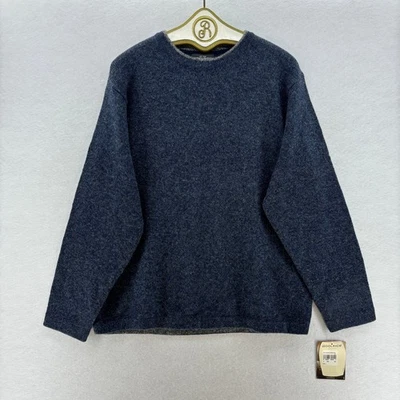Woolrich Men's LARGE Crewneck Sweater Blue Pullover Warm Casual Classic Outdoor - Image 1 of 4