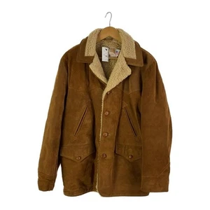 SCHOTT Leather Suede Blouson Jacket Plain Size 38 Camel From Japan Authentic - Picture 1 of 5