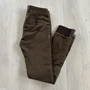 Vintage Ralph Lauren Women's Equestrian Riding Pants Zip Ankles Brown Tight Sz 4 - Picture 1 of 18