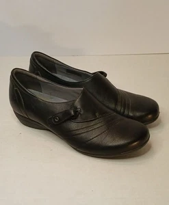 DANSKO Franny Black Leather Milled Loafers Shoes Women’s 41 / 10.5 - Picture 1 of 7